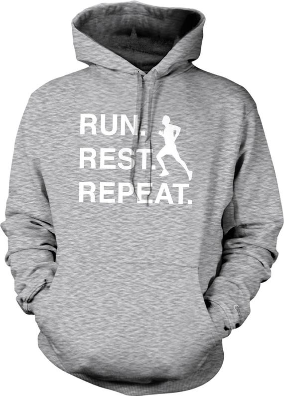 Run. Rest. Repeat., Runner Pride Hooded Sweatshirt