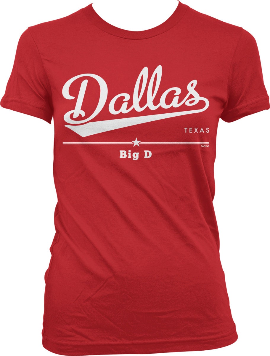 NOFOClothingCo Dallas, Texas, Big D Juniors T-Shirt, NOFO_00888