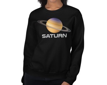 Planet Saturn Sweatshirt: Unisex, Soft Classic Fit