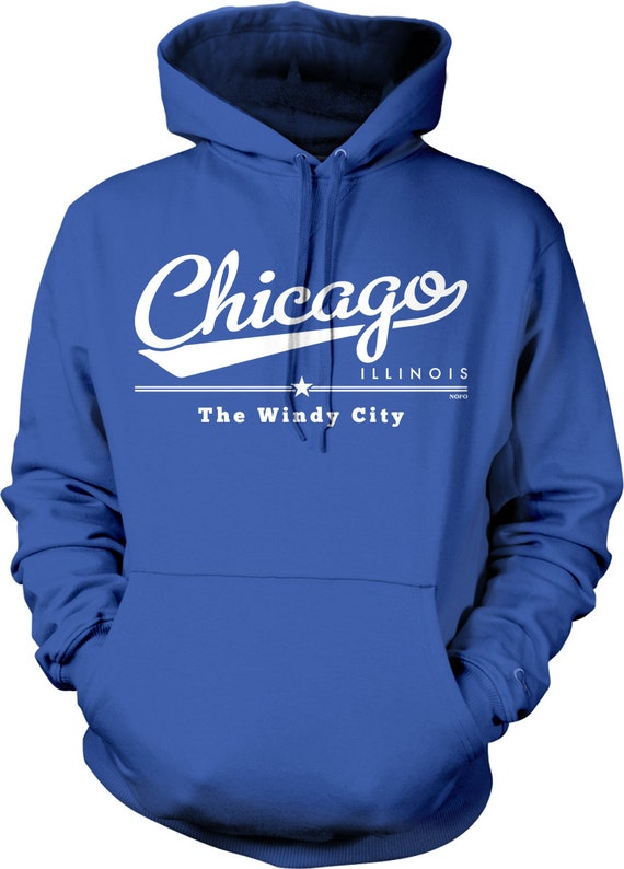 Chicago, Illinois, the Windy City Hooded Sweatshirt