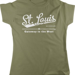 St. Louis, Missouri, Gateway to the West Women&#39;s T-shirt, NOFO_00901