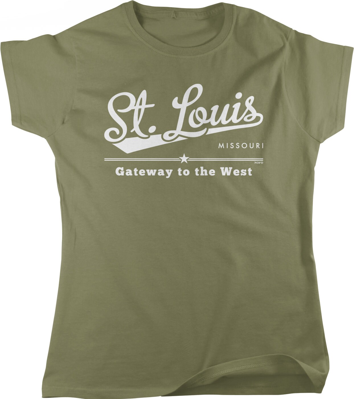 St. Louis Grey Gateway To The West Short Sleeve T Shirt