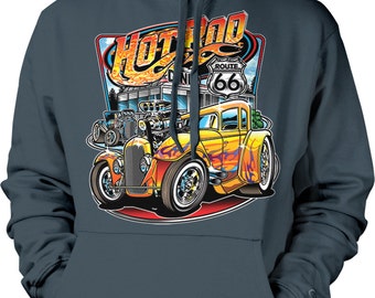 Veste Sweat-shirt noir v8 Hot Rod US Car &' 50 Style Motif Modèle Vintage Iron Veste Sweat-shirt noir v8 Hot Rod US Car &' 50 Style Motif Modèle Vintage Iron