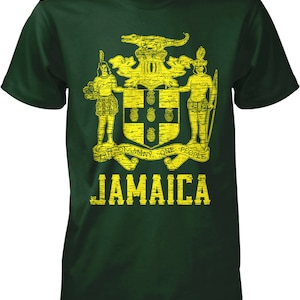 Jamaica, Coat of Arms, Out of Many, One People, Pride Men's T-shirt, NOFO_00248