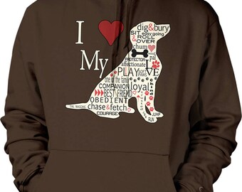 HTH heart logo hoodie (for pets) ブラウン M 今夜21:00〜online release 【heart logo hoodie for pets