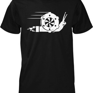 Turbo Snail T-Shirt: Racing Style Graphic (Men's Sizes S-XXL), NOFO_01708 Black