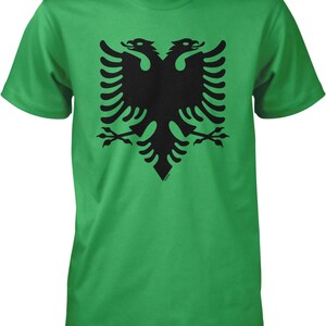 Camiseta para hombre con águila bicéfala de Albania, NOFO_02049 Irish Green