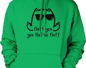 Sudadera con capucha Fluff You: Algodón y poliéster suaves - Uso casual y duradero, NOFO_02751