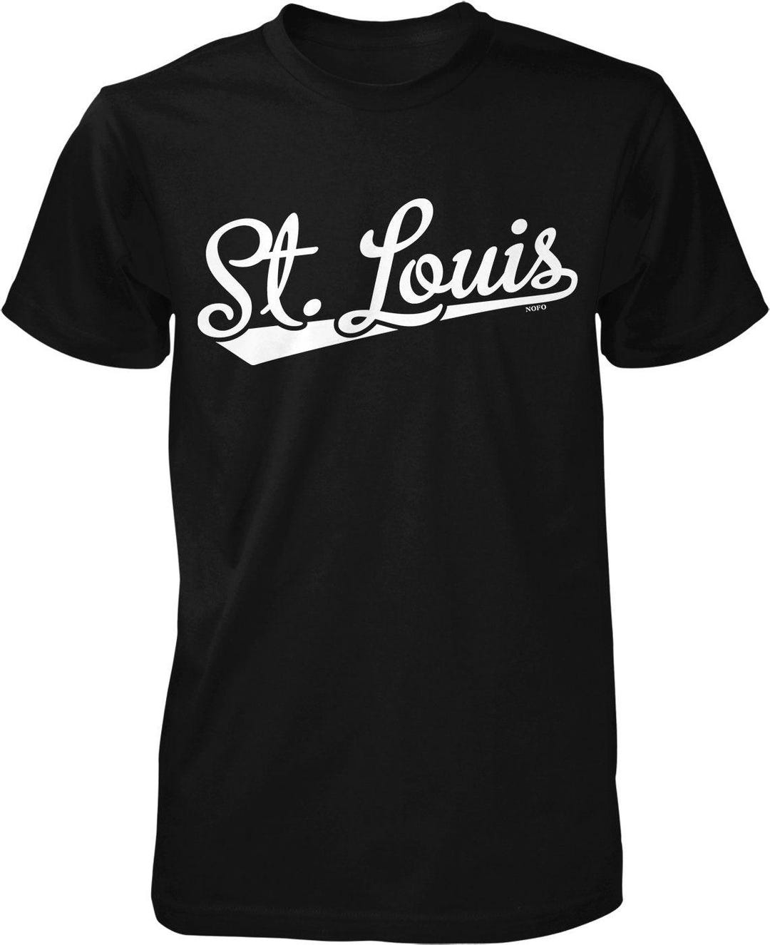 St. Louis Baseball Shirt: Casual Cotton Tee (script Font Design), NOFO ...
