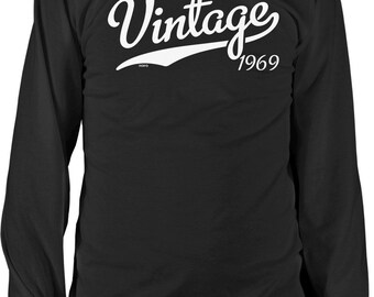 Vintage 1969 Men's Long Sleeve Shirt, NOFO_01647