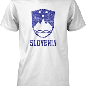 Slovenia Coat of Arms, Mount Triglav, Three Golden Stars Men's T-shirt, NOFO_00218