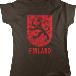 Finland, Coat of Arms, Crowned Lion, Grand Duke of Finland Women&#39;s T-shirt, NOFO_00230