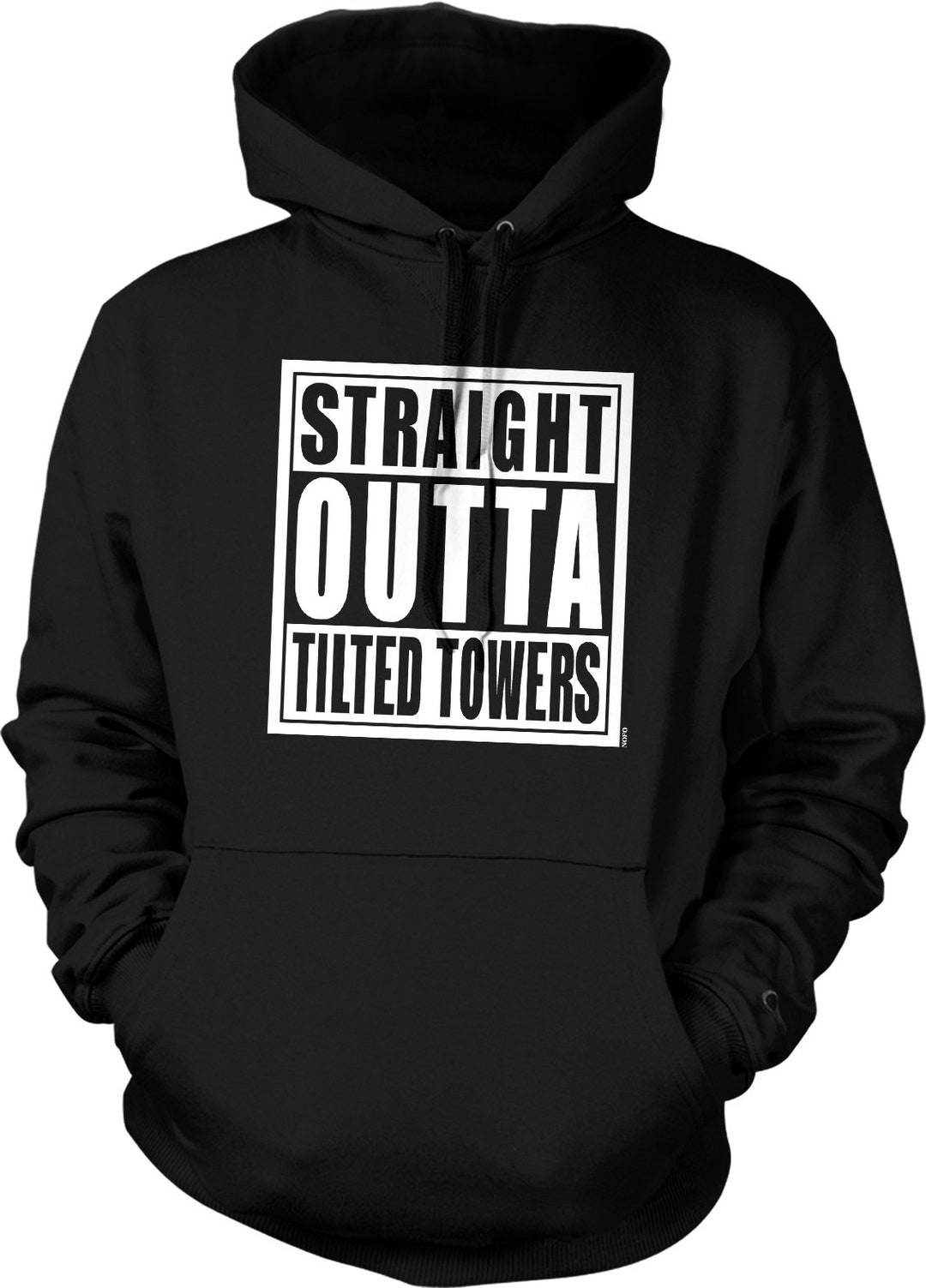 Tilted towers hoodie top