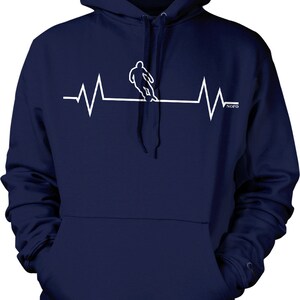 Soccer Heartbeat, I Love Soccer Hooded Sweatshirt, NOFO_00619