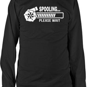 Spooling, Please Wait, Turbo Boost Men's Long Sleeve Shirt, NOFO_01705