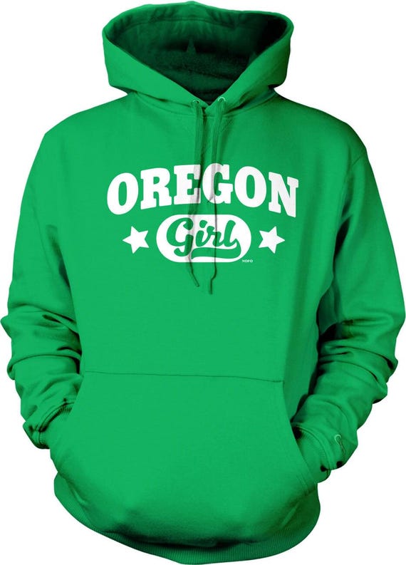 Oregon Girl Hoodie: Soft Cotton Blend, Pouch Pocket, NOFO_00995