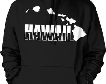 Hawaii, Hawaiian Islands Hooded Sweatshirt, NOFO_00506