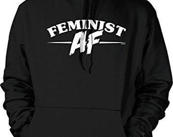Feminist Hoodie Sweatshirt - Soft Cotton Blend with Front Pocket, NOFO_01376