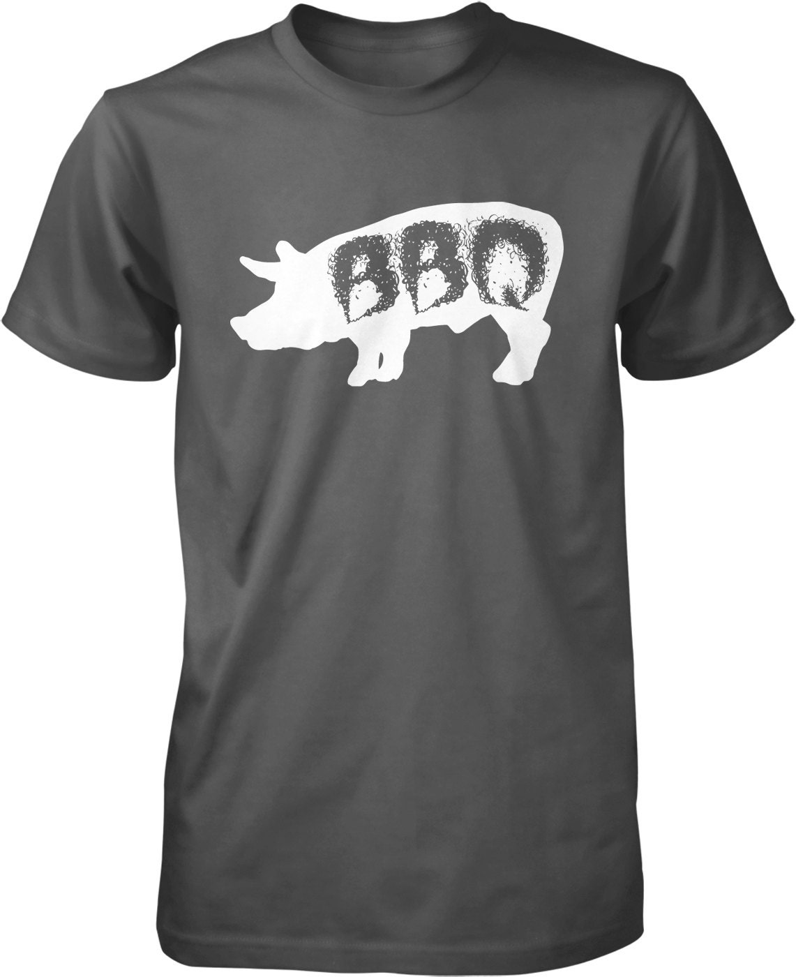 BBQ Pig, I Love BBQ Pork, Pig Roast Men's T-shirt