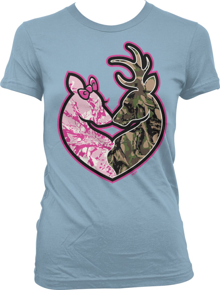 Deer Couple Camo Hunting Deer Heads 