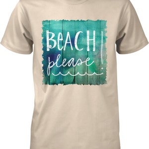 Beach Please, Vintage Beach Sign, Sun and Fun Men&#39;s T-shirt, NOFO_00288