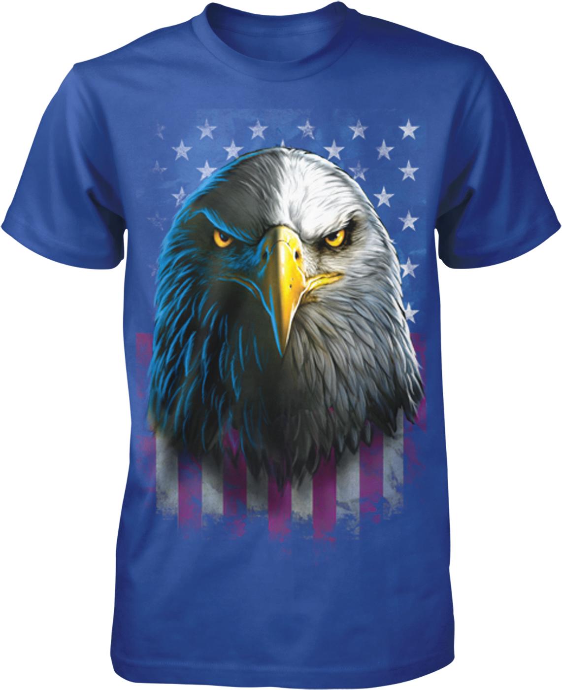 Crazydaisyworld Custom Jersey Flag Eagle Style T-Shirt - Create Your Own 1-Sided Design