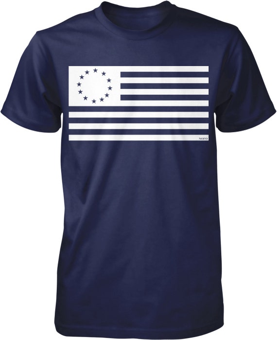 トップス KAPITAL BETSY ROSS FLAG HIPPIE L/S TEE 13 Stars Vintage Betsy Ross Revolution Shirt - Liberty Maniacs