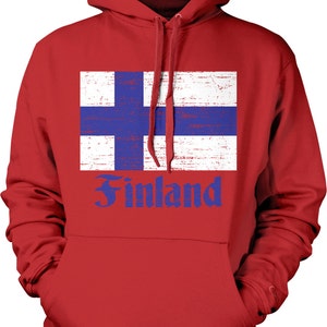 Flag of Finland, Finn Flag Suomi Pride Hooded Sweatshirt, NOFO_00039