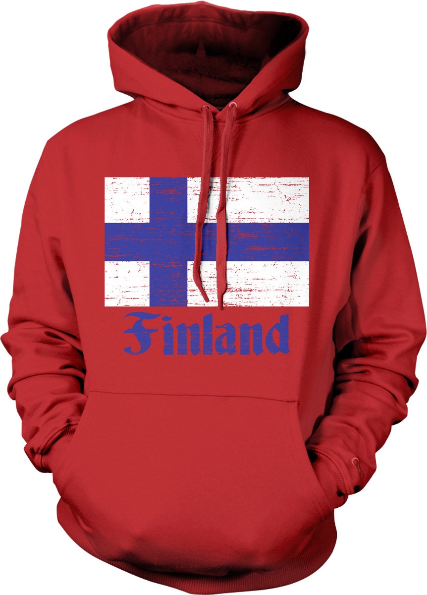 Flag of Finland, Finn Flag Suomi Pride Hooded Sweatshirt