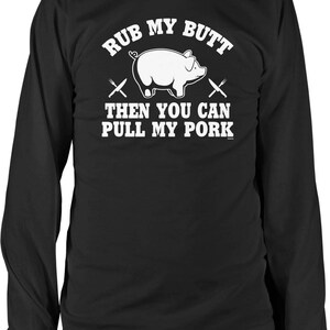 Pulled Pork BBQ Shirt: Humorous Grill Tee (Men's Sizes S to XXL), NOFO_01265