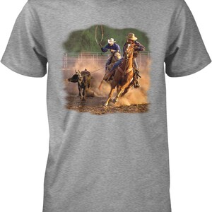 Ropin on the Ranch, Cowboys, Cowgirls Men's T-shirt, NOFO_00393