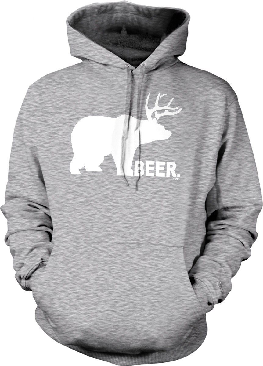 Beer, Bear Plus Deer Equals BEER! Hooded Sweatshirt