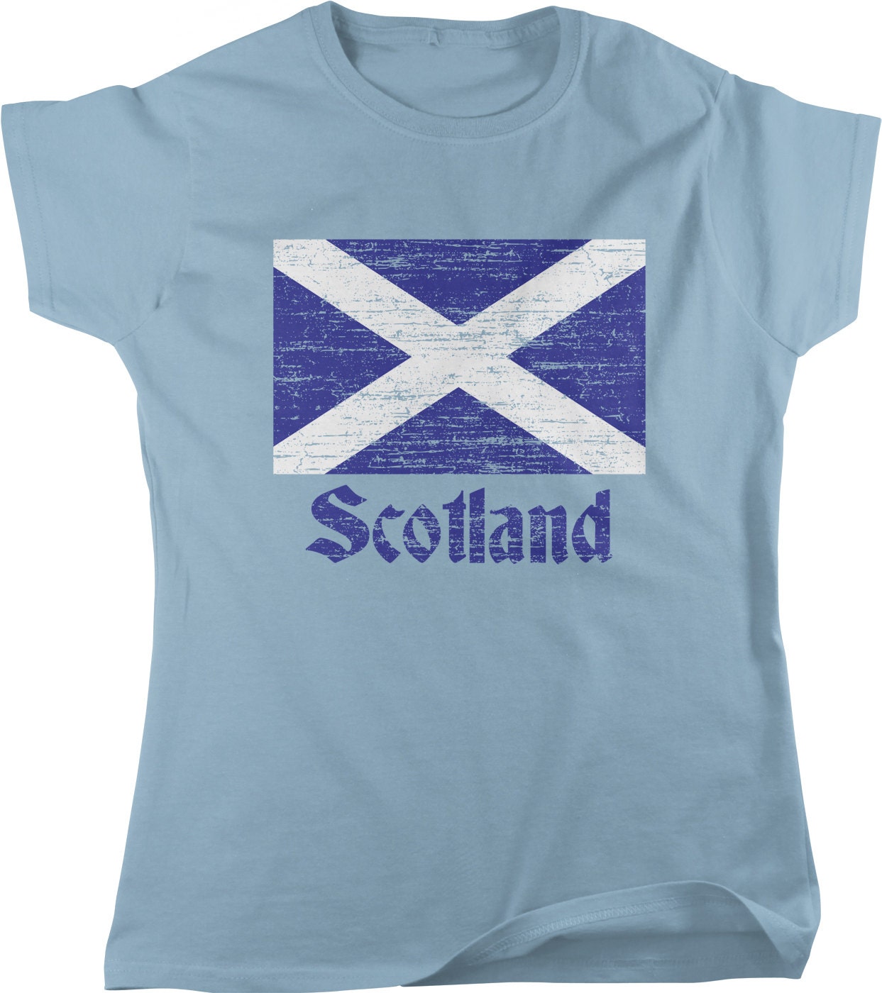 Flag of Scotland Scottish Flag Saltire Women's T-shirt - Etsy