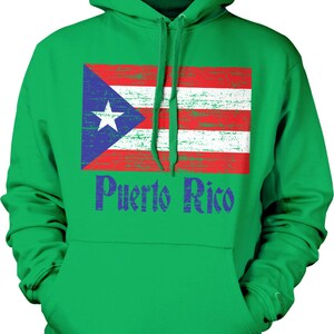 Flag of Puerto Rico, Puerto Rican Flag, Pride Hooded Sweatshirt, NOFO_00092
