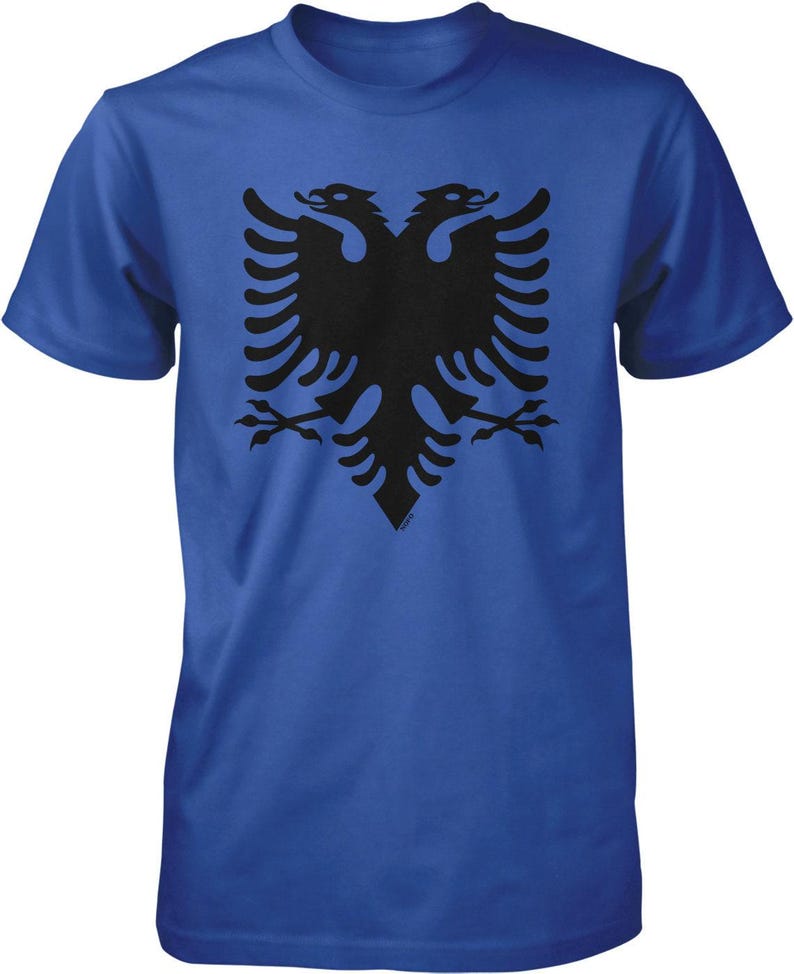 Camiseta para hombre con águila bicéfala de Albania, NOFO_02049 Royal