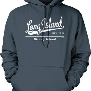 Long Island Hoodie Sweatshirt: Cozy Unisex Pullover with Pocket, NOFO_01173 Charcoal