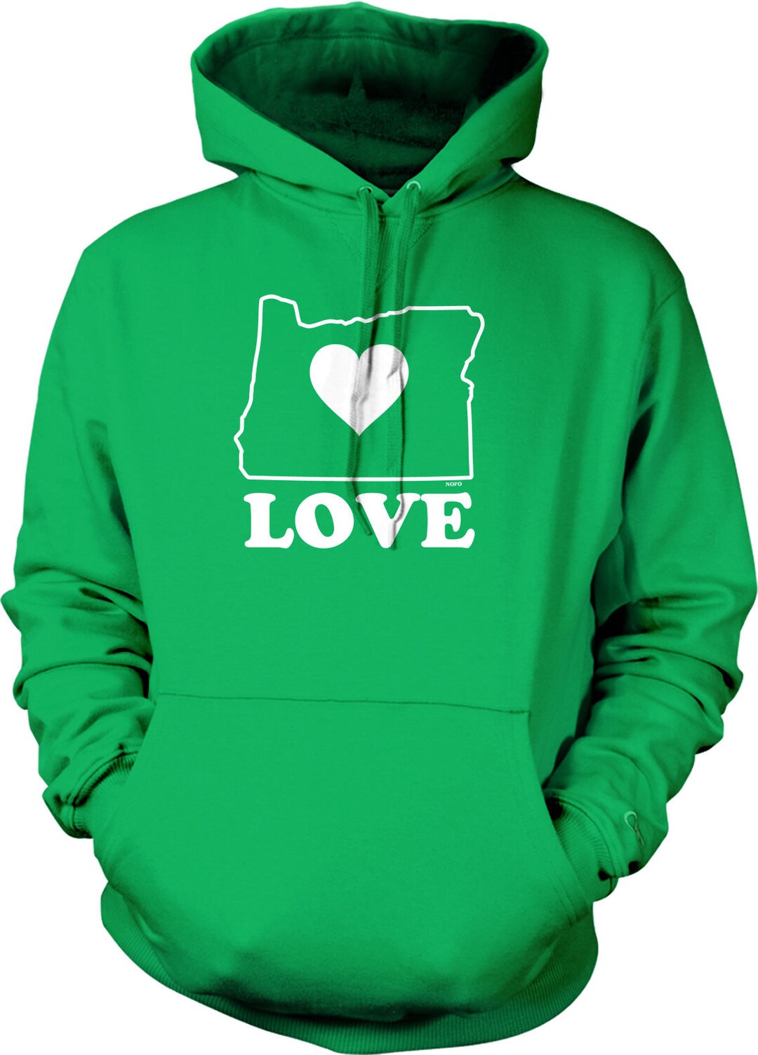 Love Oregon Hooded Sweatshirt, NOFO_01122