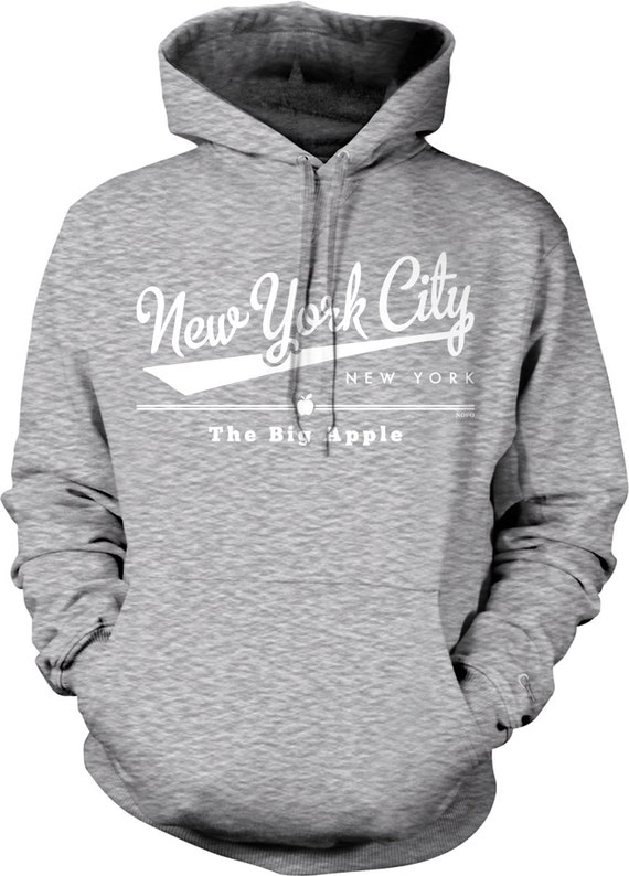 New York City New York the Big Apple Hooded Sweatshirt - Etsy