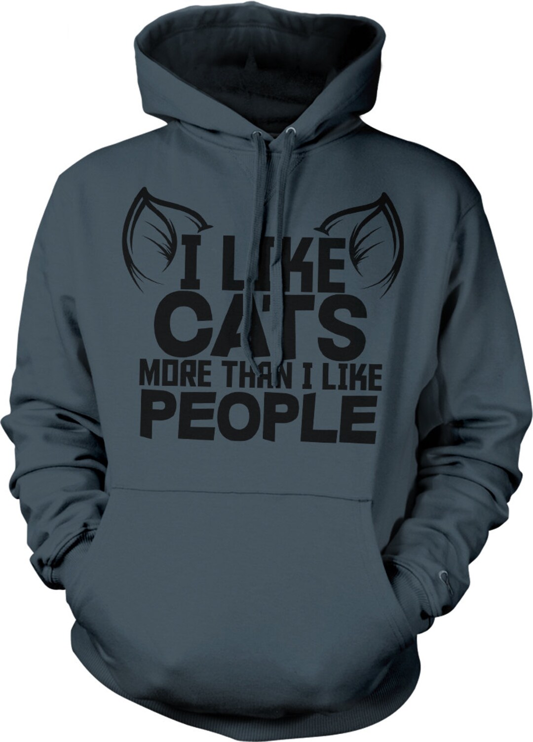 Funny Cat Lover Hoodie, I Like Cats More Than People, NOFO_00168 - Etsy