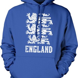 Sudadera con capucha y escudo real de Inglaterra, diseño de los Tres Leones, NOFO_00238 Royal