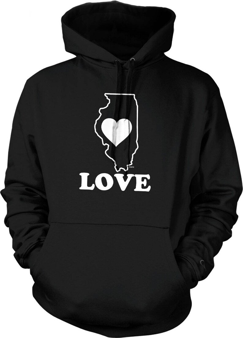 Illinois Love Hooded Sweatshirt NOFO_01113