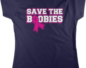 Save The Boobies, Breast Cancer Women's T-shirt, NOFO_00675