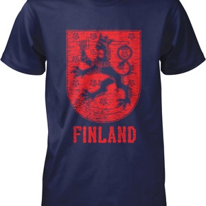 Finland, Coat of Arms, Crowned Lion, Grand Duke of Finland Men&#39;s T-shirt, NOFO_00230
