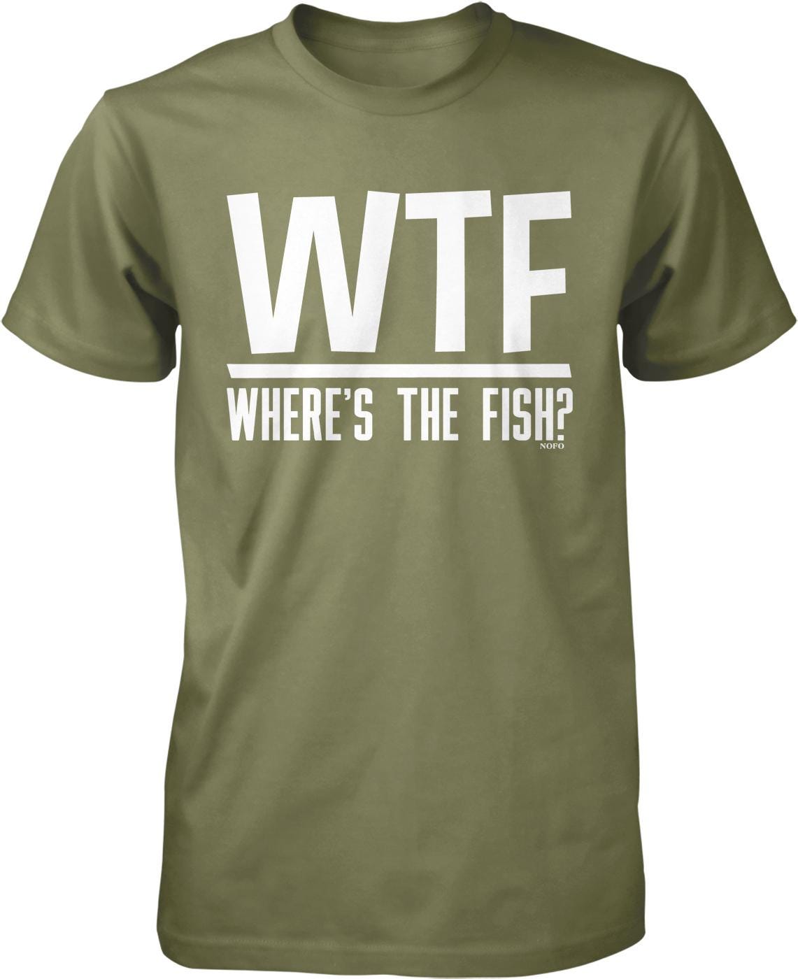 Worldoftshirts Fish WTF, Where's the Fish? Men's T-shirt, NOFO_00652 - Etsy