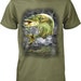 T-shirt Manches Longues Homme Muskellunge Picture - Noir - Taille XL - Pêche