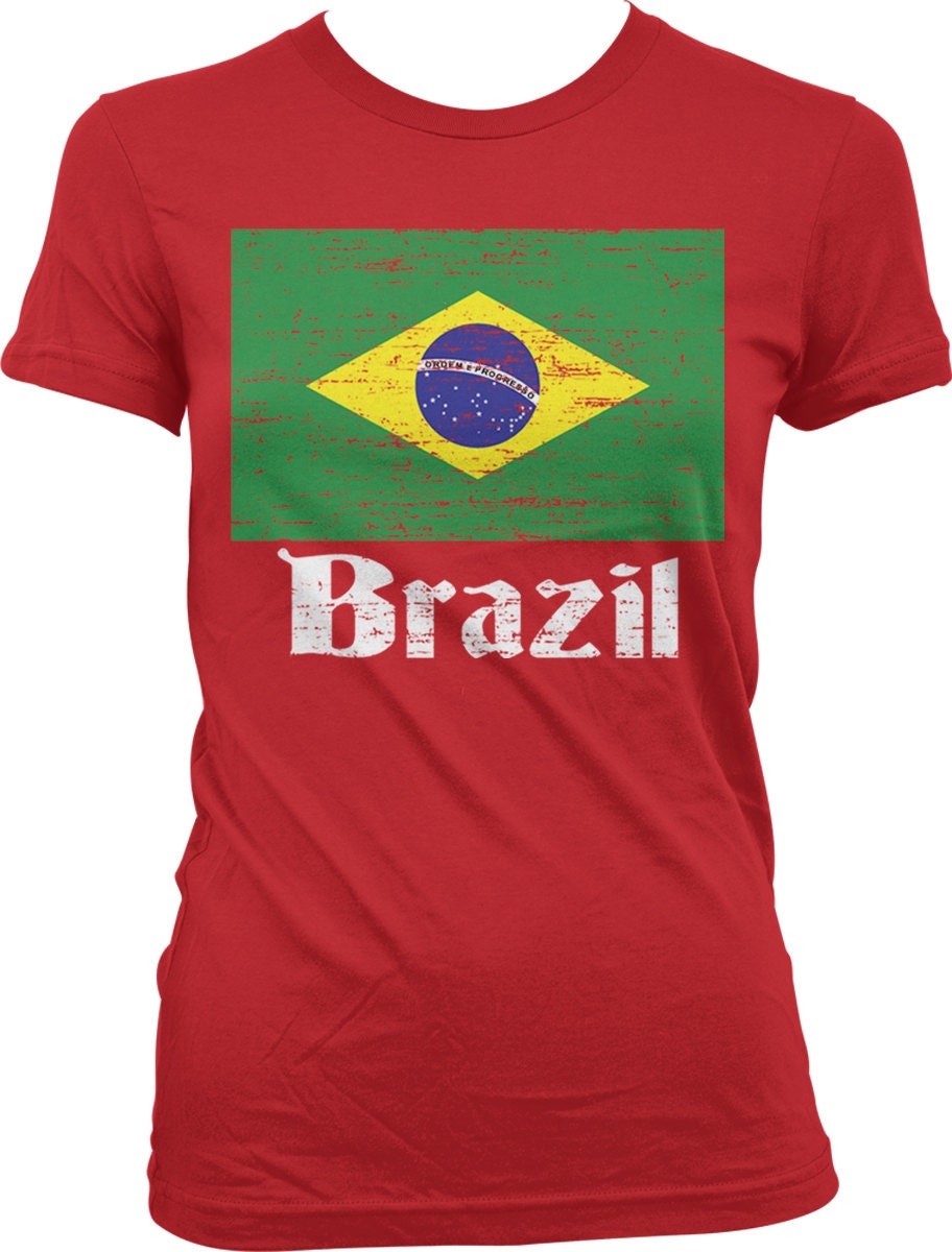 Flag of Brazil Brazilian Flag Auriverde Juniors T-shirt | Etsy