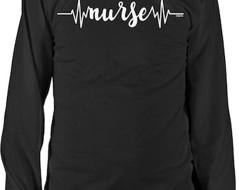 Nurse Heartbeat Long Sleeve Shirt, NOFO_01408