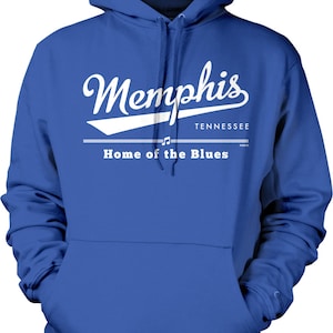 Memphis, Tennessee, Home of the Blues Hooded Sweatshirt, NOFO_00879