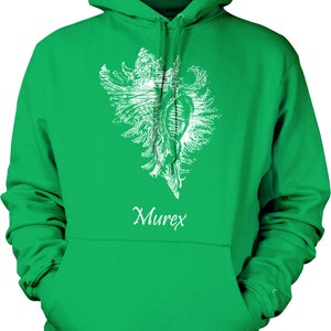 Murex Print, Shimmery Finish Hooded Sweatshirt, NOFO_01065