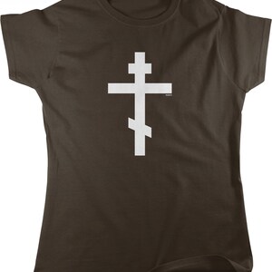 Orthodox Cross, Byzantine, Russian Orthodox Cross Women&#39;s T-shirt, NOFO_00686